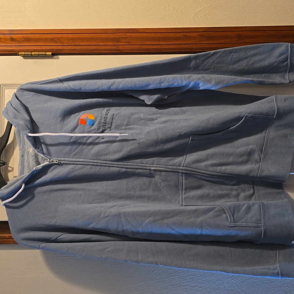Disney DVC Blue Zip-Up Hoodie